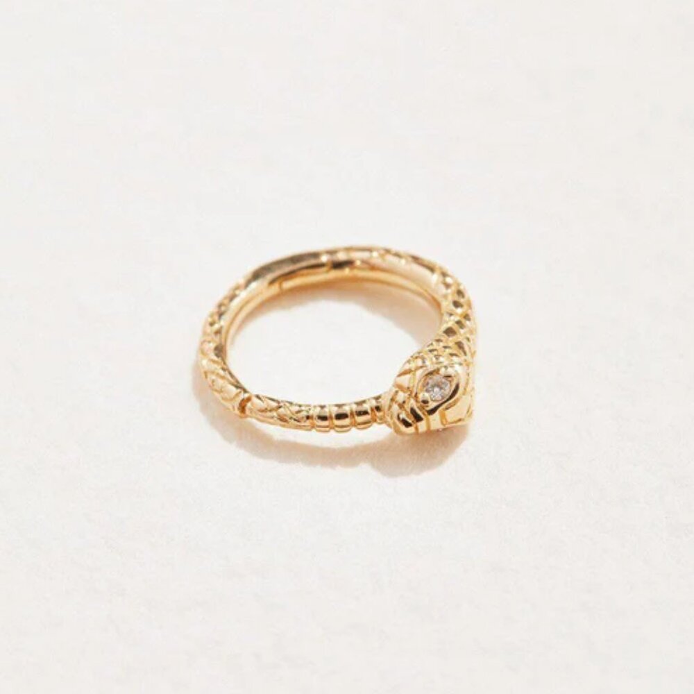 Pamela Love 6mm Serpent Clicker 14k yellow gold (SOLD OUT)